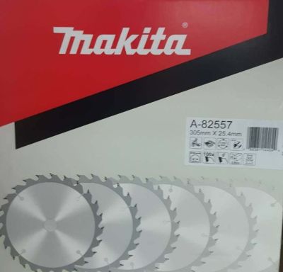 Makita saw blade for aluminum size 305 MM*25.4 MM *2.8MM *100T part no. A-82557 ใบเลื่อยวงเดือน ตัดอลูมิเนียม ขนาด 12 นิ้ว รู 25.4 มิล หนา 2.8 มิล จำนวนฟัน100 ฟัน ยี่ห้อ มากีต้า