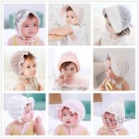 【hot sale】❖✧ C05 Korean Version Bow Lace Cap Spring and summer sunscreen baby fetal cap baby one year old palace hat princess hat