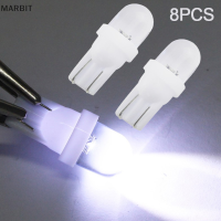 MARBIT 8pcs 12V 5W T10 W5W Cold White LED รถด้านข้าง WEDGE Reading Light bulb Auto LIGHT