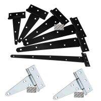 10Pcs/Lot 2 3 4 5 6 8 10 12 Black White Zinc Tee T Strap Hinge For Wooden Fence Shad Gate Barn