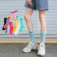 colorful socks with long tube and high top for men and women joker sports socks candy