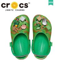 รองเท้า crocs เด็ก MINECRAFT ELEVATED CLOG แท้ รองเท้าเด็ก แบบไขว้ ยกสูง เหมาะกับการเดินทาง รองเท้าไปทะเล|207657TH