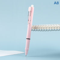 Bangqi ปากกาหมึกซึมแบบกดได้ลบได้ปากกาหมึกแบบกดหดได้0.38หัวปากกาตัวเติมสำหรับนักเรียนเครื่องเขียนในสำนักงานอุปกรณ์การเรียน
