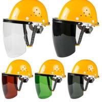 【Ready】? ped h safe helmet pe weldg mask new high temperature r por nd-held electrician detacble t protective