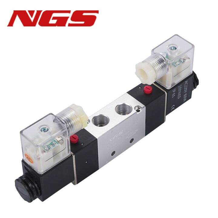 4v220-08-5ทาง2ตำแหน่ง1-4-วาล์วขดลวดนิวเมติกอากาศ-dc12v-ac220v-ac110v-dc24v-ขนาด4มม-6มม-8มม-10มม-12มม