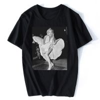 Men T-Shirt Marilyn Monroe Cinema Actress Old l Tshirt Christmas Gifts Tees Summer Cotton o-neck Shirt Funny  SVP0