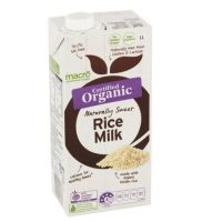 MACRO Organic Rice Milk มาโก้ น้ำนมข้าว ออแกนิก 1000ml.