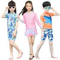 [COD] Bart Beach Boys and Children Cartoon Split Siamese Sleeve Snorkeling Swimsuit Clearance