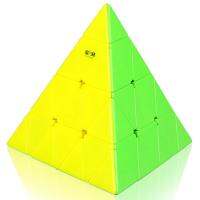 Qiyi 4x4 Pyraminx Magic Speed Cube Stickerless Professional Qiyi Pyraminx 4x4 Fidget Toys Qiyi Pyramid Cubo Magico Puzzle Brain Teasers