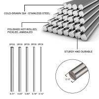 1/5PCS Stainless steel 304 solid metal round bar diameter 2-14mm length 125mm-330mm