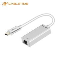 【】 Legend Services C CABLETIME ฮับ USB USB Lan C สำหรับอะแดปเตอร์3.1 C045ชนิด C อีเทอร์เน็ต Galaxy Macbook เพื่อ Note9 RJ45 1000Mbps