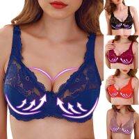 1Pcs Ladyแฟชั่นบราลูกไม้Solidสีขนาดใหญ่Bow Soft Healthy ElegantคุณภาพสูงกลวงรวบรวมโลหะทรงกลมBra