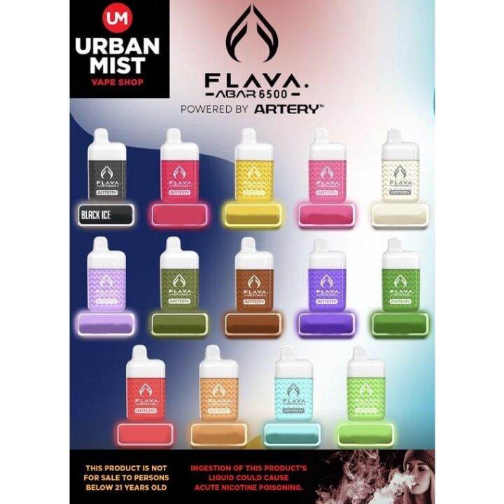 vape Flava Artery Disposable 6500 Puffs 5 700mAh 16ML Original | Lazada PH