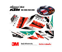 สติ๊กเกอร์ KTM RC 200 250 390 ลาย ktm Racing RC (แจ้งรุ่นรถในแชท)