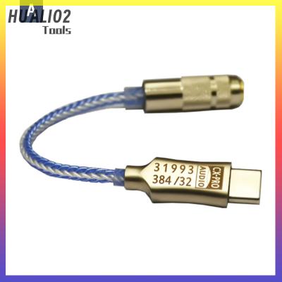 HUALI02 อะแดปเตอร์หูฟังใหม่ CX31993 USB Type C DAC output NR128dB PCM 32B/384kHz