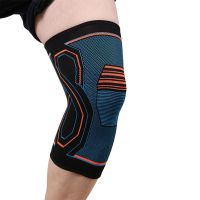 [Rear Waves]1Pcs เข่าสนับสนุนรั้งการบีบอัดเข่า Pads สายถักความยืดหยุ่นสูง Pain ReliefAthletics ฟุตบอล Protection