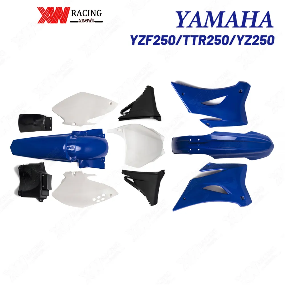 Motorcycle Body Plastic Kit Fender Shrouds Fairing for Yamaha YZF250 TTR250  YZ250 Dirt Bike | Lazada PH