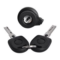 Ignition Lock Cylinder Switch Black Metal Accessories with Keys &amp; Shells for JETTA 2004-2018