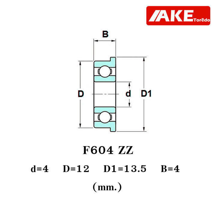 f604zz-ตลับลูกปืนหน้าแปลนขนาดเล็ก-miniature-bearing-ขนาดรูใน-4-มิลลิเมตร-ฝาเล็ก-2-ข้าง-f604z-f604-zz-จัดจำหน่ายโดย-ake-tor-do