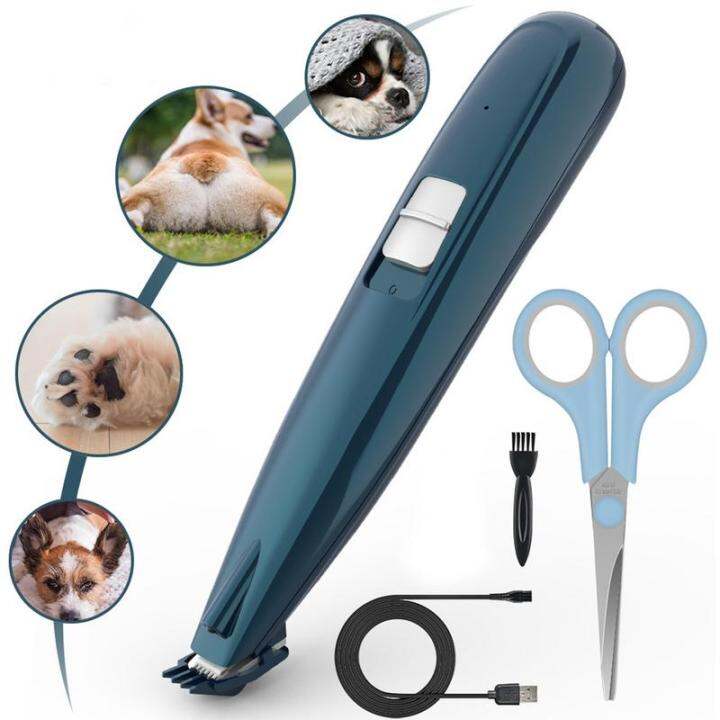 Electric Dog Paw Trimmer Rechargeable LED Cat & Dog Paw Shaver Pet Nail
