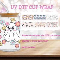 Halloween Waterproof Stickers UV DTF Transfer Stickers For Glasses C8H0