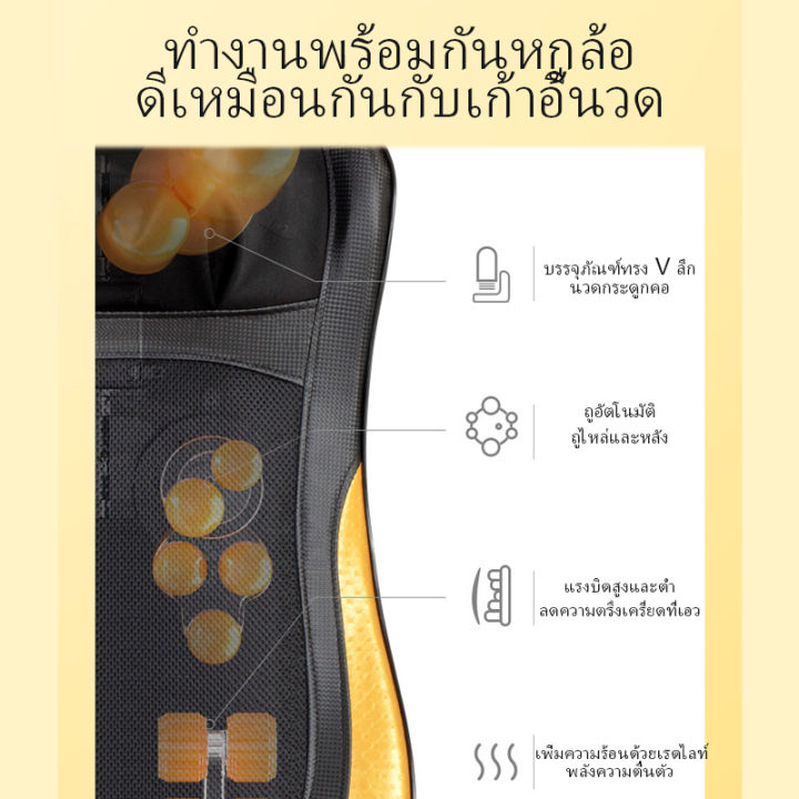 jinkairui-เครื่องนวดคอบ่าไหล่-การนวด-เครื่องทำความร้อน-เครื่องนวดหลังเอว-4-in1-การควบคุมด้วยมือ-เบาะนวดตัว