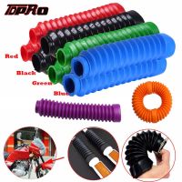 【CW】 TDPRO Motorcycle Rubber Protector Front Fork Gaiters Dust Cover Gators Motorbike Shock Absorber Gaiter Covers