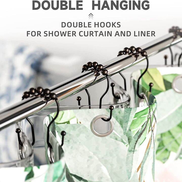 24piece-shower-curtain-rings-bronze-rust-proof-double-shower-curtain-hooks-shower-hooks