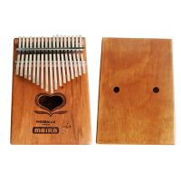 BATEUSIC 17คีย์ Kalimba Dibetou N แป้นพิมพ์นิ้วเล่นเปียโนนิ้วหัวแม่มือสำหรับเด็ก