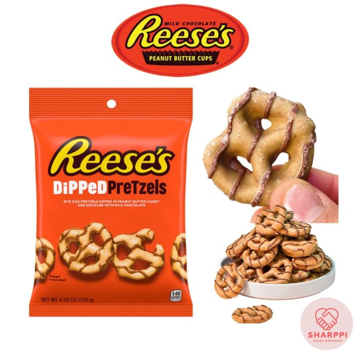 Hershey Reeses Peanut Butter Chocolate Dipped Pretzel 120g Lazada Ph