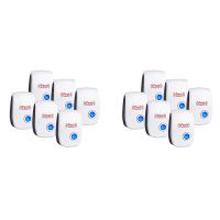 12 Pack Pest Repeller Electronic Plug in Rodent Mouse Roach Bug Insect Repellent Indoor Home Kitchen,