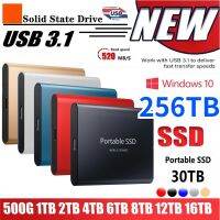 ฮาร์ดไดรฟ์โซลิดสเตตภายนอกแบบพกพา SSD ความเร็วสูง256TB 500GB ขนาด16TB 8TB 100 USB3.0อินเตอร์เฟสแบบดั้งเดิมฮาร์ดไดรฟ์มือถือฮาร์ดไดรฟ์