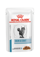 Royal Canin Skin&amp;Coat Cat Pouch อาหารเปียกแมว อาหารแมวที่มีผิวแพ้ง่าย อายุไม่เกิน 7 ปี  ขนาด 85 g x 12 ซอง