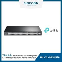 TP-Link ทีพีลิ้งค์ รุ่น TL-SG3452P JetStream 52-Port Gigabit L2+ Managed Switch with 48-Port PoE+