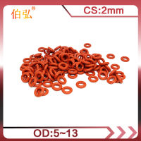 【2023】Red Silicon Ring 10PCSlot SiliconeVMQ O-Ring OD11213*2mm Thickness Rubber O Ring Seal Gasket Rings Washers
