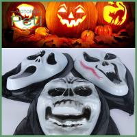 PETI MOTORS แฟชั่น Cosplay Prop Halloween Costume Scary Masquerade s Ghost Screaming Grimace Face