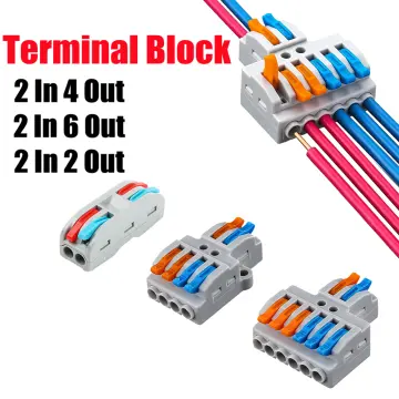 Quick Wiring Cable Connector 2 in 6 out Splice Connectors