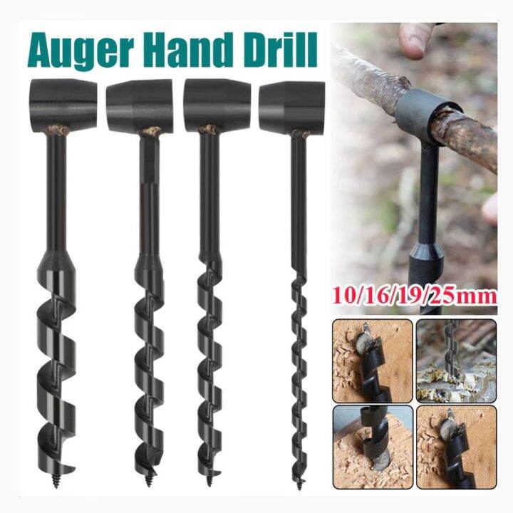 XHLXH Wood Drill Peg Tool Bushcraft Wood Drill Bit Manual Hole Maker