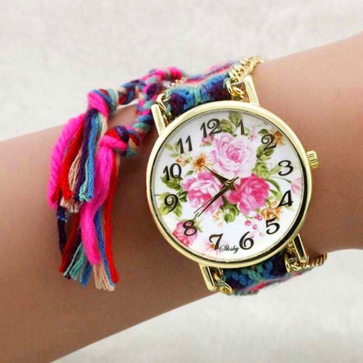 shsby-new-ladies-flower-woven-nylon-rope-wrist-watch-fashion-women-dress-watch-high-quality-quartz-watch-sweet-girls-watch