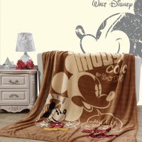 Disney Cartoon Mickey Minnie Mouse Stitch Blanket Soft Warm Flannel Throw Blanket Flat Sheet for Boys Girls on Bed Sofa Couch