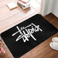 Stupid - Stussy Parody Doormat Rug carpet Mat Footpad Polyester Non-slip Washable Floor Mat Entrance Bedroom balcony Foot Pad Shoes Accessories