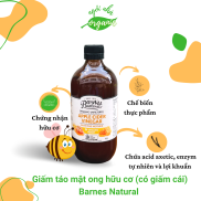 Giấm táo mật ong hữu cơ Barnes Naturals có giấm cái Organic Apple Cider