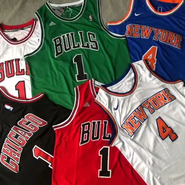 Men's New York Knicks Derrick Rose adidas White Net Number T-Shirt