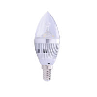 【✔In stock】 aojia6891 ไฟเทียน Led E14 3W หลอดไฟแบบหรี่ได้หลอดไฟพลังงานสูงสำหรับโคมไฟระย้าคริสตัล110V 220V 230V 2700K 3000K 4000K 6500K