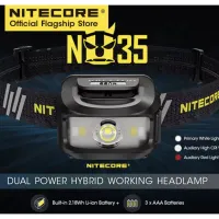 [สินค้าใหม่]พร้อมส่ง NITECORE NU35 ไฟหน้า460ลูเมนสามารถใช้ทั้งBuilt-Inแบตเตอรี่หรือแบตเตอรี่AAA,USB-CโดยตรงEDCไฟฉาย