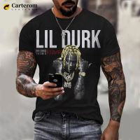 2022ใหม่แร็ปเปอร์ Lil durk พิมพ์3D เสื้อยืดผู้ชายผู้หญิงฤดูร้อนแฟชั่นลำลองชายแขนสั้นฮิปฮอปนักร้องฮาราจู streetwear ท็อปส์