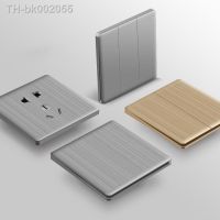 ✕ 250V 86mm Ultra thin switch series 1/2/3/4 gang 1/2 way PC panel Grey drawing flat panel concealed embedded wall switch set