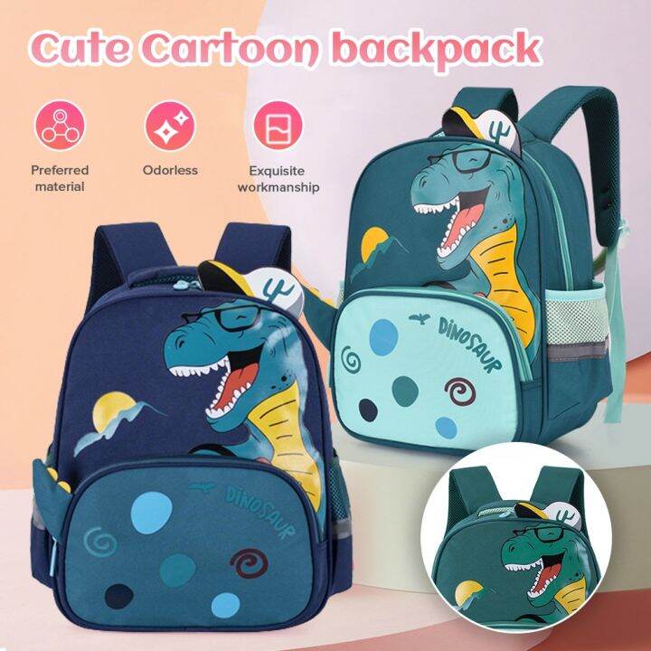 Cartoon Dinosaur Backpack Kindergarten Children's Schoolbag Boy 356