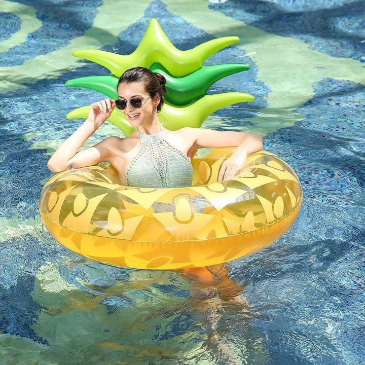 inflatable-underarm-swim-ring-waterproof-and-wear-resistant-independent-inflation-valve-childrens-swim-ring-backrest-pineapple-floating-row-backrest-swimming-circle