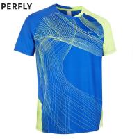 เสื้อยืดแบตมินตัน เสื้อแบดมินตันชาย T-SHIRT BADMINTON MEN PERFLY 560MEN